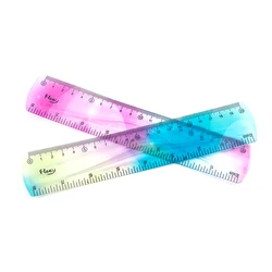 Colorido Estudante Régua Flexível Polegada Metric 30cm/12 Polegada 20cm/8 Polegada 15 centímetros/6 Polegada