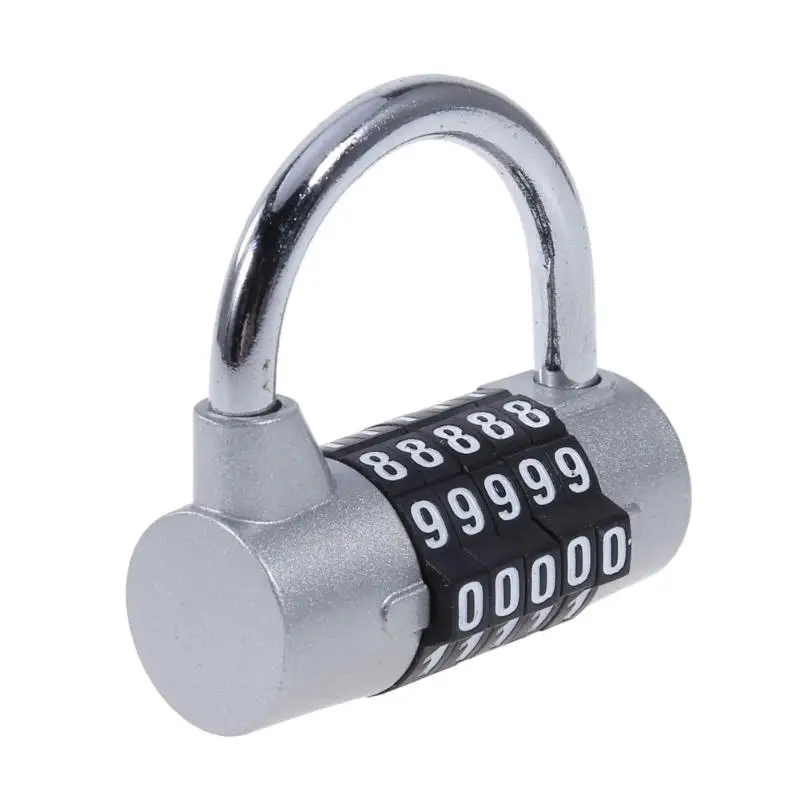 Кодовый замок 4/5 цифра пароль безопасный замок широкая Скоба кодовый замочек комбинация Безопасность Путешествия Безопасный кодовый замок