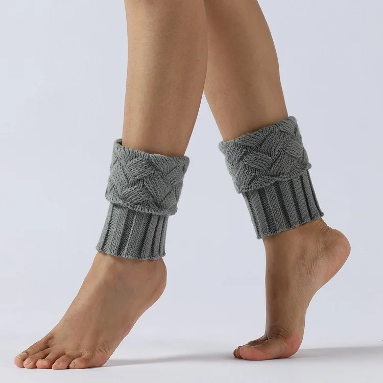 RICORIT 3 Pair Winter Women Knitted Leg Warmers Socks Boot Cover Knitting Socks Keep Warm Leg Socks Set Boots Set Wool Socks