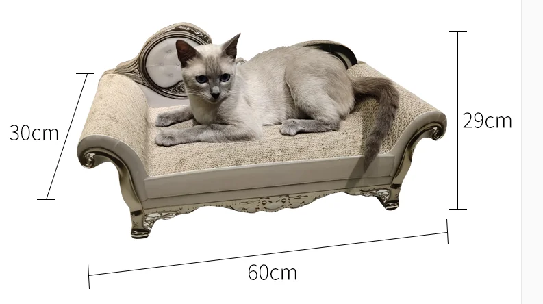 60x30x29cm Диванная доска для кошек, роскошное гнездо для кошек, большая износостойкая гофрированная Когтеточка для кошек, товары для домашних животных, скребок для кошек - Цвет: 60x30x29cm
