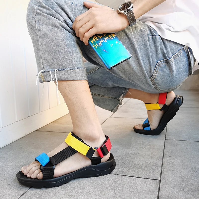 2021 Cheap Big Size 46 Mens Summer Sandals Lightweight Outdoor Men Flip Flops Flat Non-Slip Casual Sandals Men босоножки летние