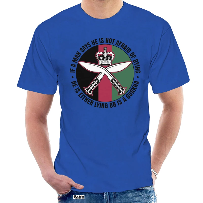cotton O neck printed T shirt Gurkha T 