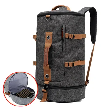 

50L Men Hiking Backpack Camping Rucksack Travel Hunting Mountaineering Canvas Bucket Bag Blaso Mochila Outdoor Sports B305