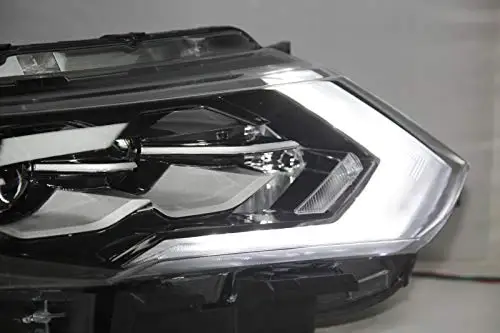 1 пара для NISSAN X-Trail Rogue светодиодный светильник на голову год черный корпус передняя лампа головной светильник s с дневным ходовым светильник