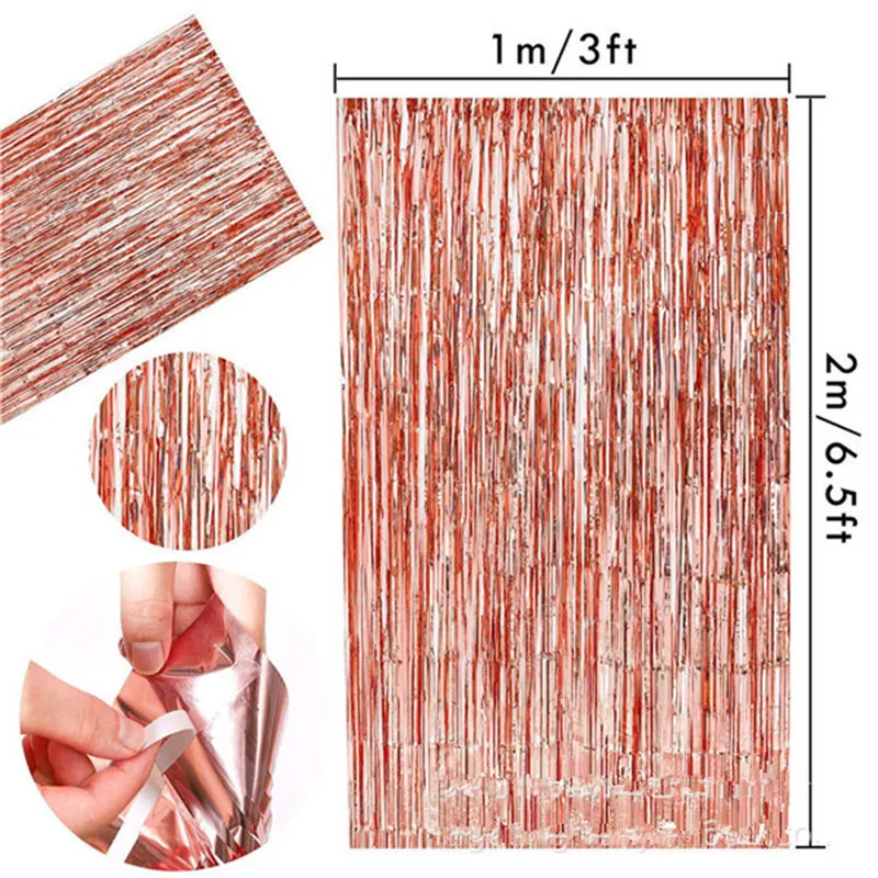 Wedding-Party-Decoration-Set-Rain-Silk-Curtain-Curtain-Sequins-Table-Flag-Tablecloth-Rose-Gold-Gold-Silver (2)