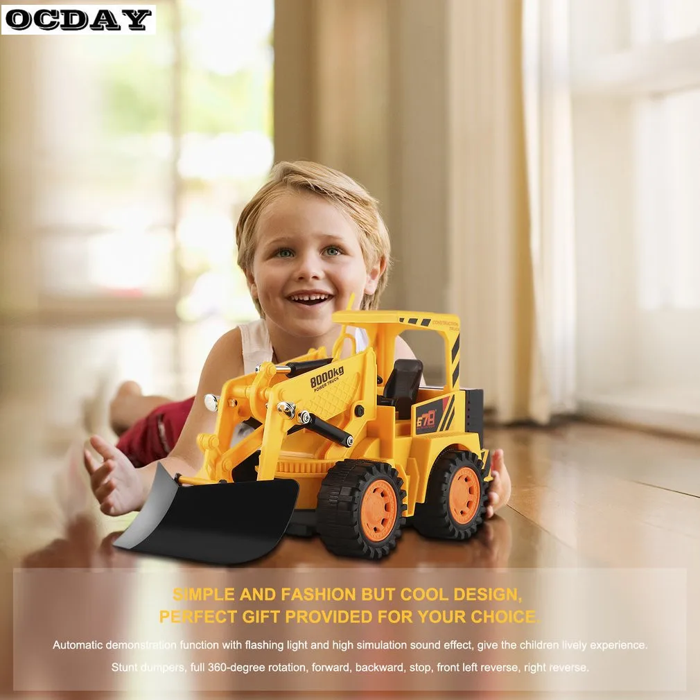 Ocday RC автомобиль пульт дистанционного управления трюк строительство автомобиля игрушка Инженерная Medel игрушка самосвал грузовик модель классический подарок для детей ЕС вилка