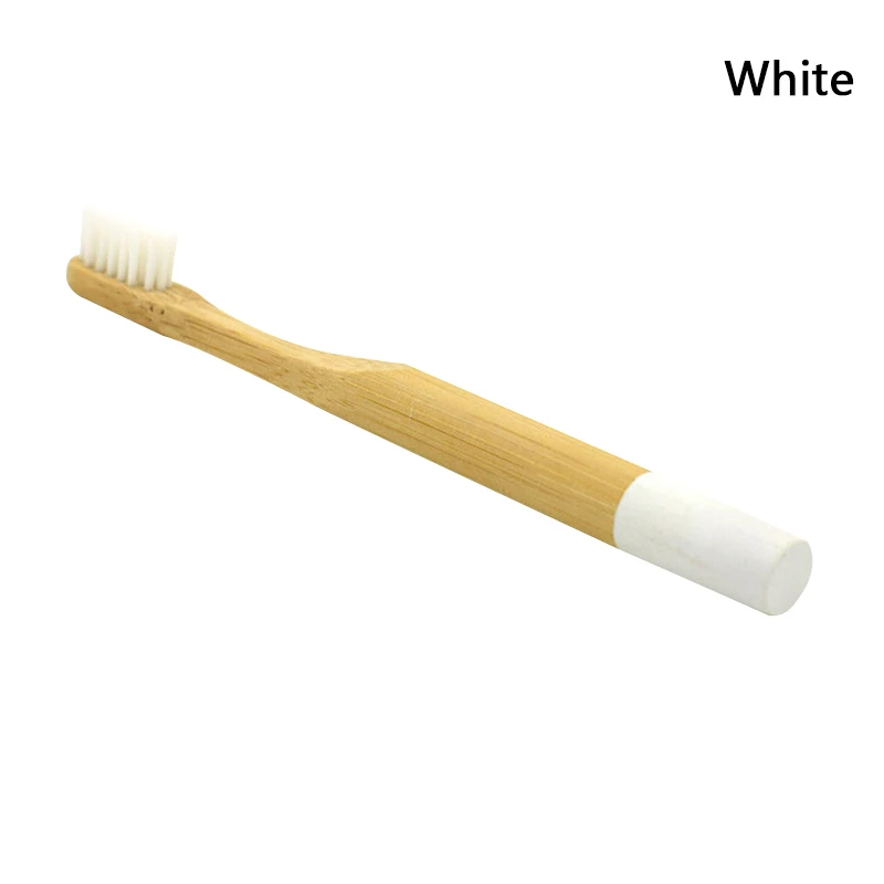 Новая бамбуковая щетка для очистки чистая бамбуковая зубная щетка из природных материалов оригинальная Экологически чистая Экологичная для взрослых - Цвет: Сливовый