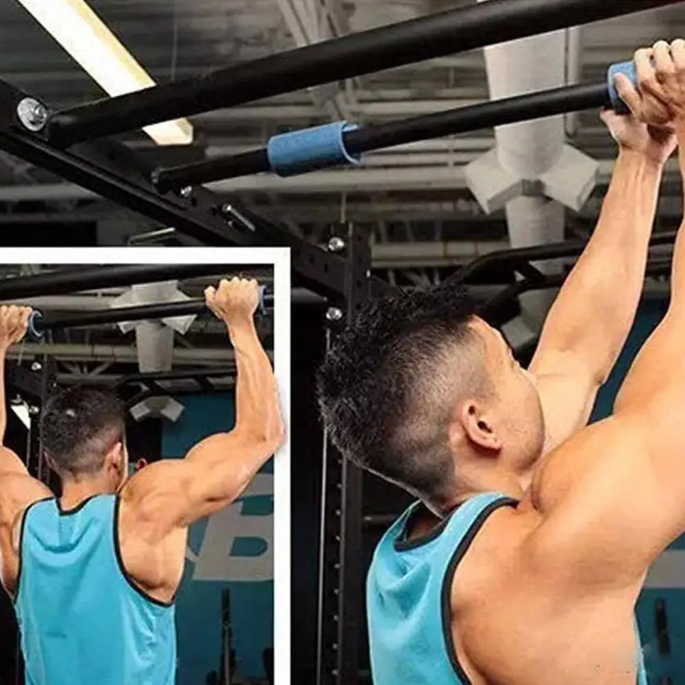 

1 pair Dumbbell Thick Bar Handles Pull Up Bracket Silicon Anti-Slip Protect Weightlifting Pad Body Building Gym Equipment
