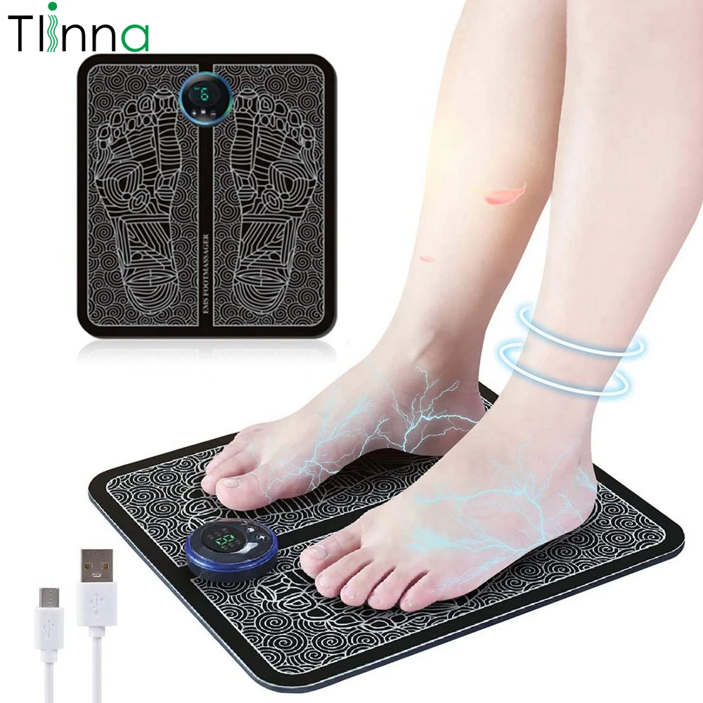 EMS массажер для ног коврик Электрический Уход за здоровьем tens fisioterapia massageador pes