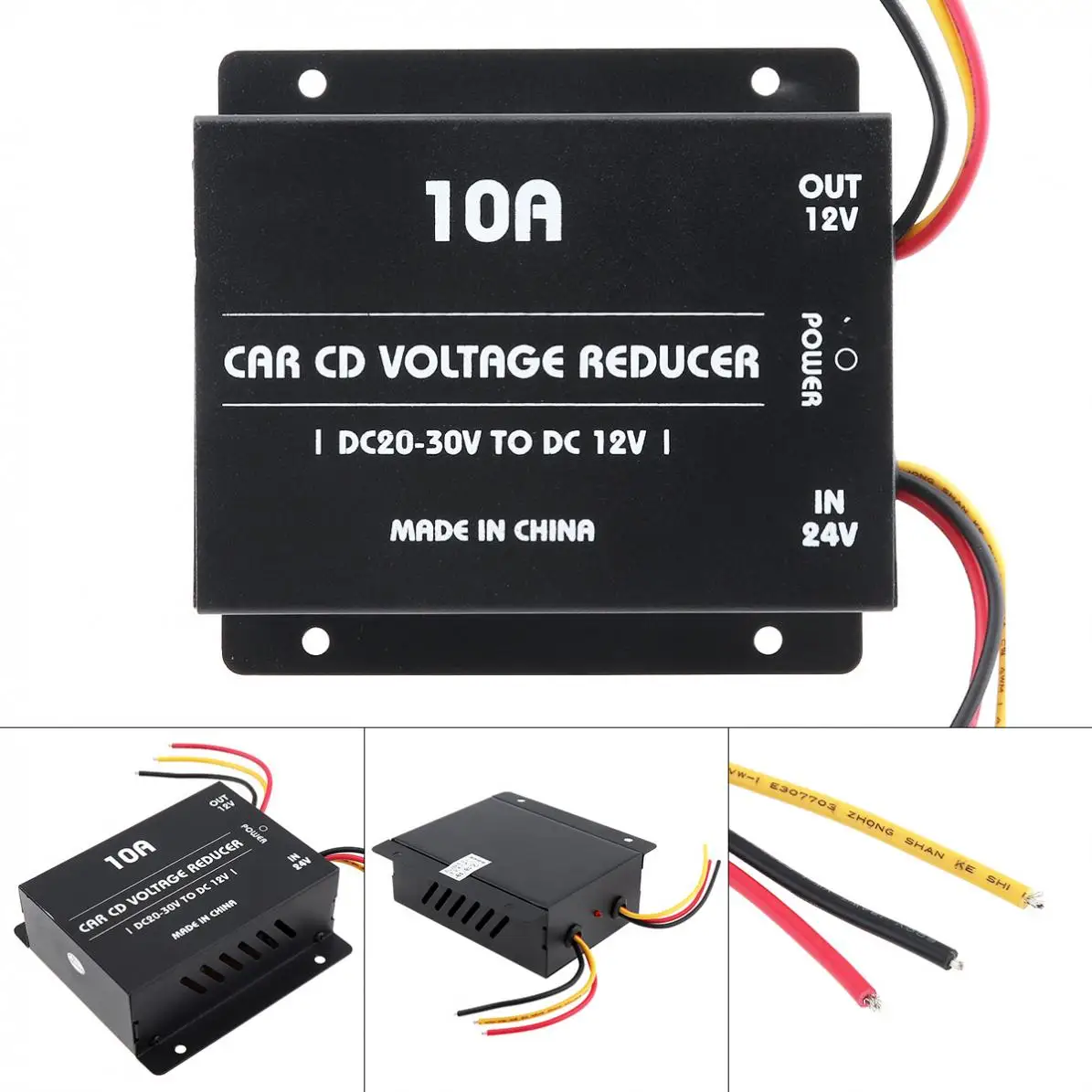 

10A 120W DC 24V to 12V Power Converter Electric Inverter Voltage Reducer Step-down Transformer New
