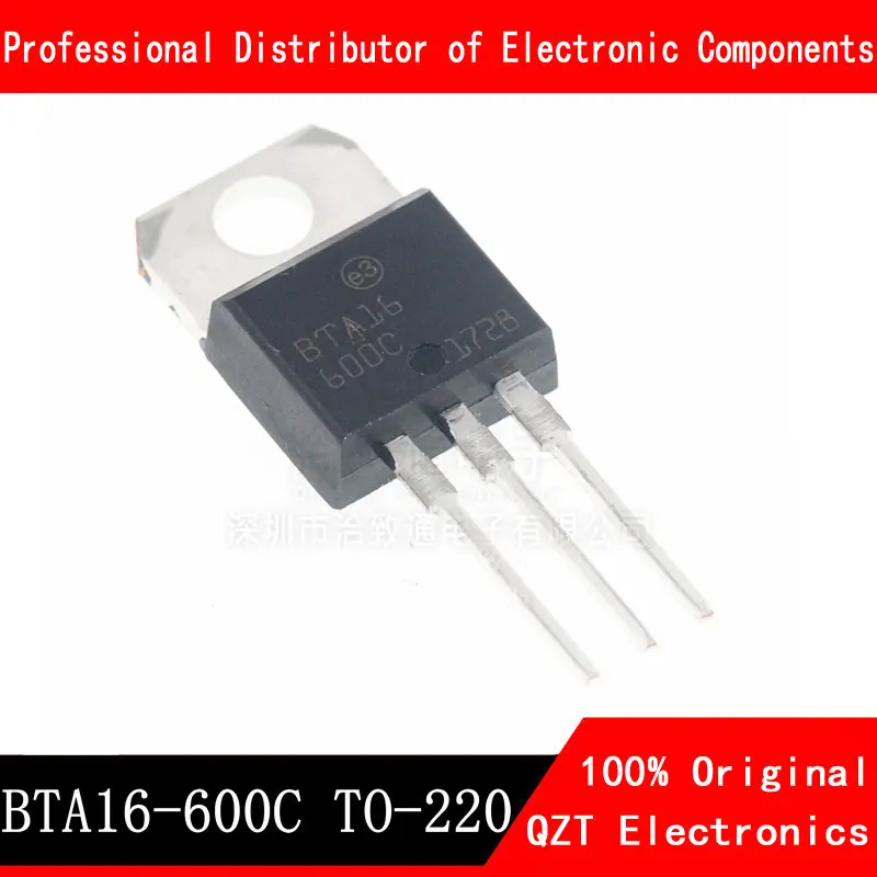 10pcs/lot BTA16-600C TO-220 BTA16-600 BTA16 160-600C Triacs 16 Amp 600 Volt TO220 new original In Stock