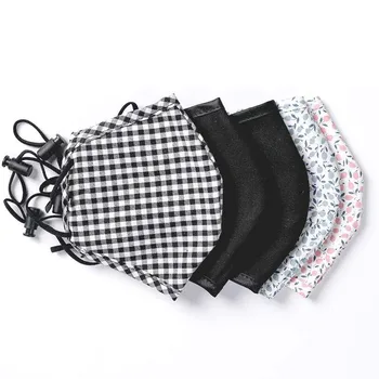 

Adult Lattice Print Dust Mask Cotton Breathable face mask Washable Multi-Purpose Adjust Protective face for mask Mascarilla