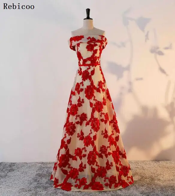 style 2- A Элегантное платье с О-образным вырезом длиной до пола Кружевное Вечернее Платье Дешевое платье для вечеринки Вышивка Длинные вечерние платья Robe De Soiree вечерние платья - Цвет: style 2- A