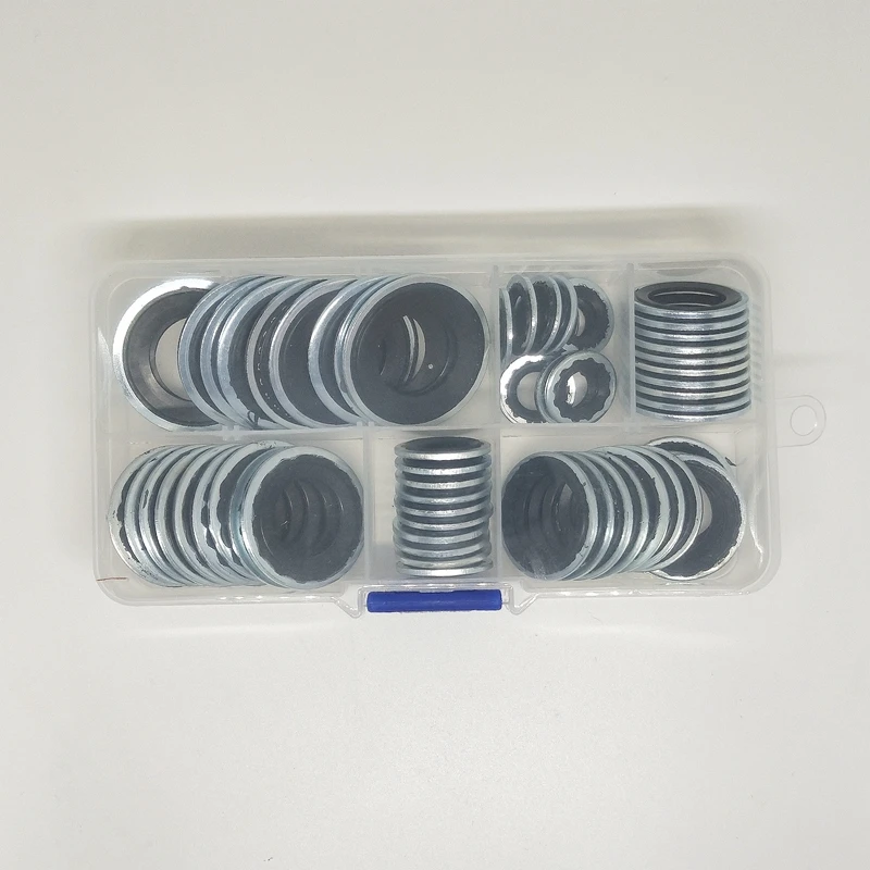 Air Conditioning Gaskets Sealing Gaskets for Automotive Air Conditioning Systems Expansion Valve Gaskets Pipe Head Gaskets Compressor Gaskets 60pieces