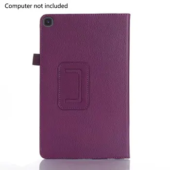 

Suitable For Samsung Tab A 10.1 T510 Tablet Protective Case T515 Litchi Pattern Leather Case Two-Fold Protective Case