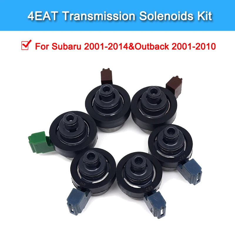 

6 in 1 4EAT Transmission Solenoids Kit Profession Car Accessories For Subaru Forester 2.5 Outback