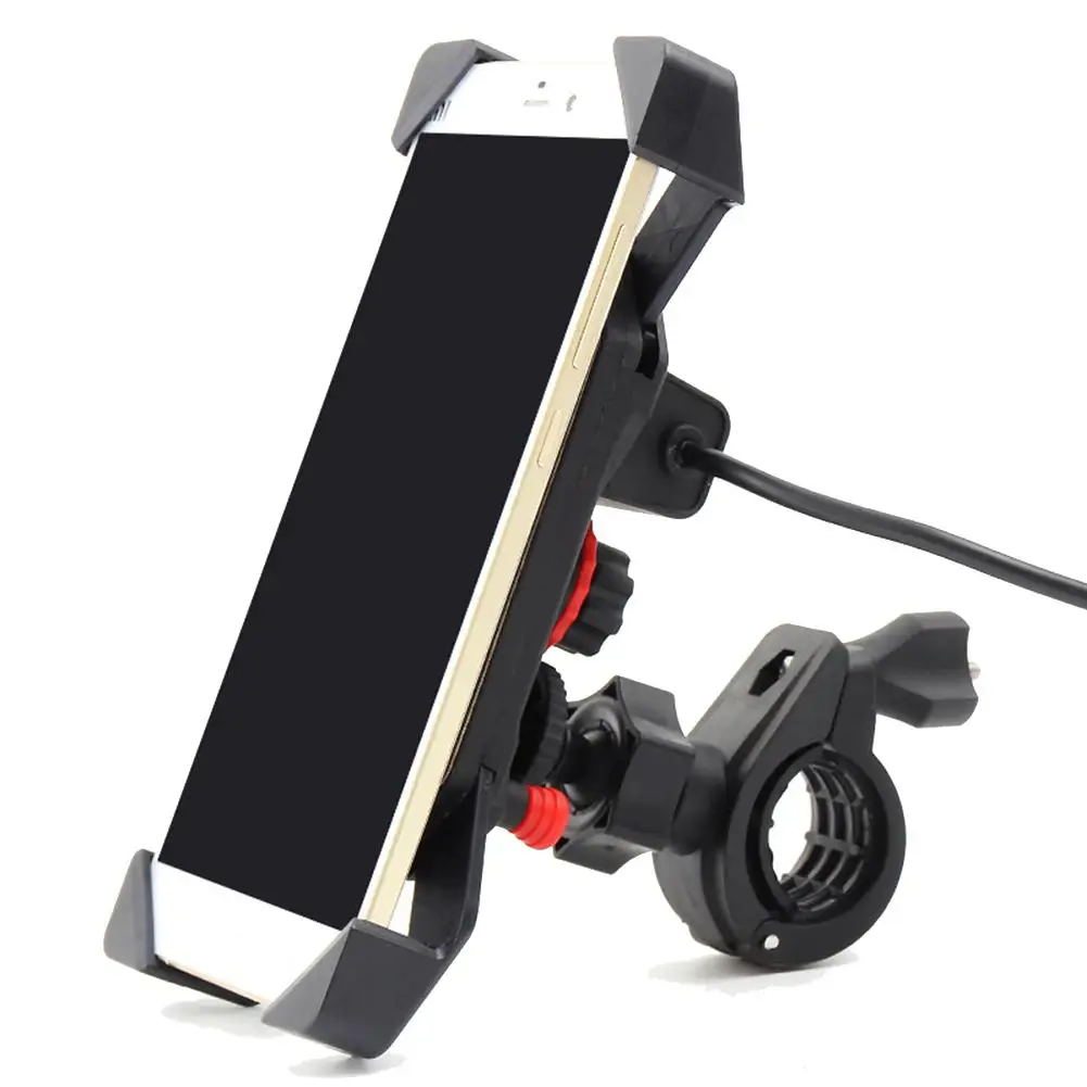 

70% HOT SALES!!!Universal Waterproof Motorcycle Mobile Phone USB Charger Holder Bracket Stand