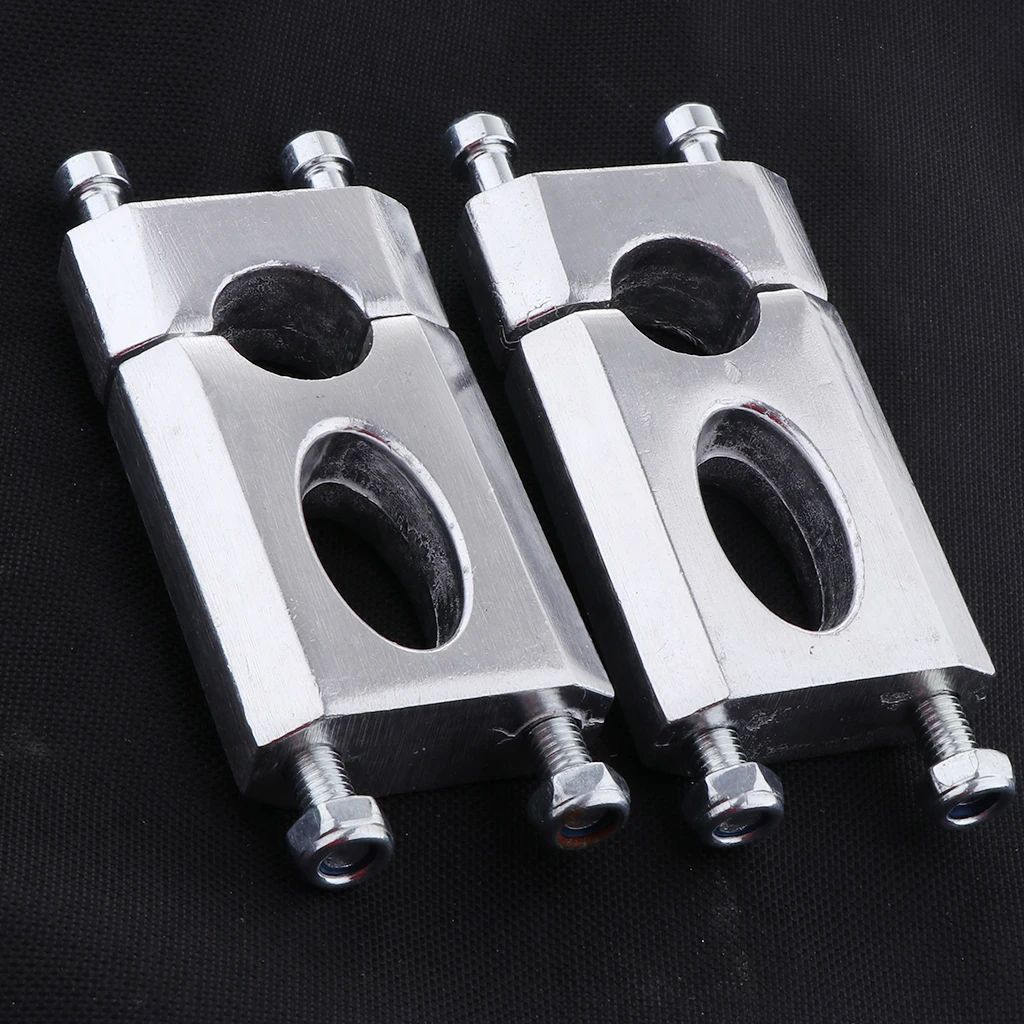 2-Pack Racing Motorcycle Handlebar Riser Raiser for 110-125cc Dirt Bike ATV, Aluminum Alloy