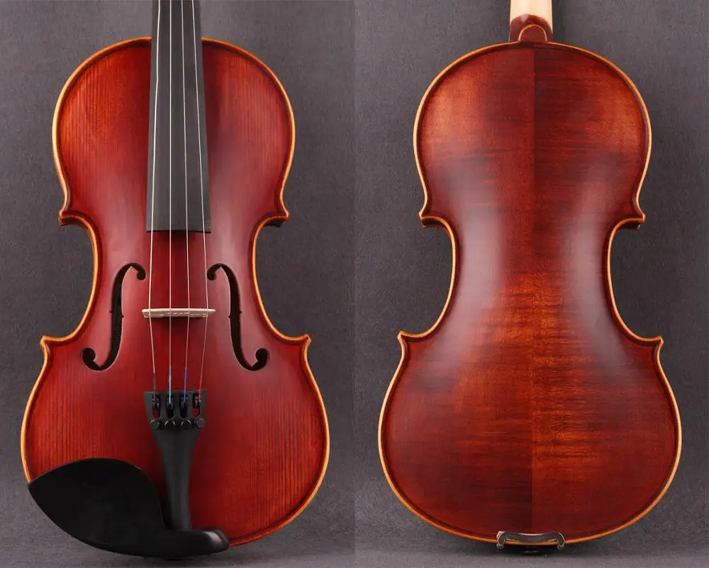 1/2 Antique High-grade Beginner Violin 4/4 Flamed 3/4 Matt handmade violin 1/4 violin Acoustic Free high-end case and bow
