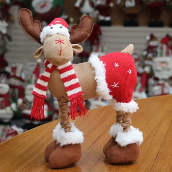 

Christmas Reindeer Deer Elk Xmas Party Doll Desktop Ornaments Pendant Home Office Table Gift Christmas Decorations