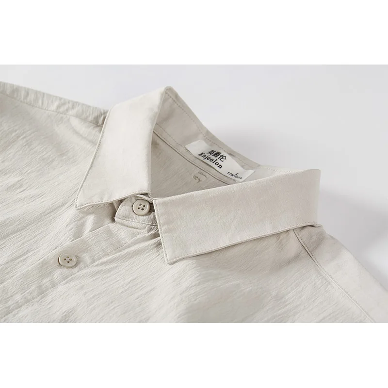 Enjeolon, Осень-зима, мужские повседневные рубашки, Camisa Masculina, длинный рукав, отложной воротник, рубашка, модная одежда, CX2541-1