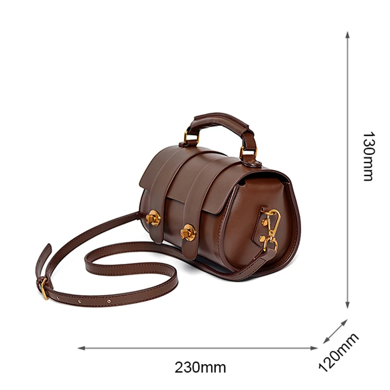 Dames marron en cuir véritable sacs à main de luxe femmes concepteur célèbre marque messager boston sac épaule sacs à bandoulière pour les femmes