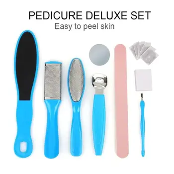 

8pcs/set Manicure Foot Care Tool Exfoliating Prevent Dead Skin Manicure Feet Nail Care Set Foot Scrub Pedicure Grooming Kit