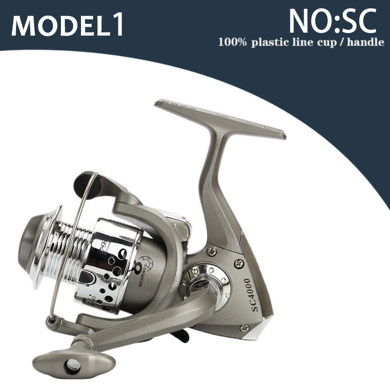 Yumoshi 13+1 Ball Bearing Hot wheels Cheapest Spinning Reel Fishing Reel  1000-8000 Reels molinete carretilhas de pesca