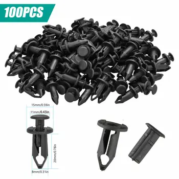

100pcs ATV R Car-styling Car Door Bumper CoverFender Clips Body Rivets Fastener For Honda 90653-HC4-900 90653HC4900