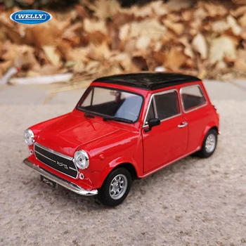 

welly 1:24 Mini Cooper 1300 red car alloy car model simulation car decoration collection gift toy Die casting model boy