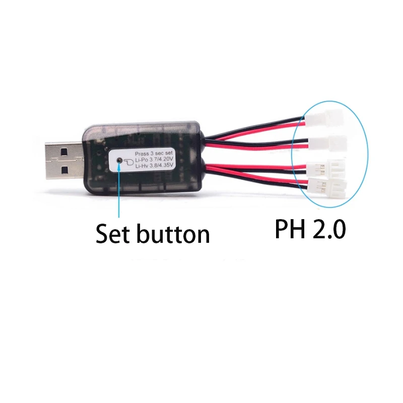 Фото 1 шт., зарядное устройство AOKoda CX405, 4 канала, Micro USB, 1S LiPo/LiHv, 4,2 в/4,35 в №3