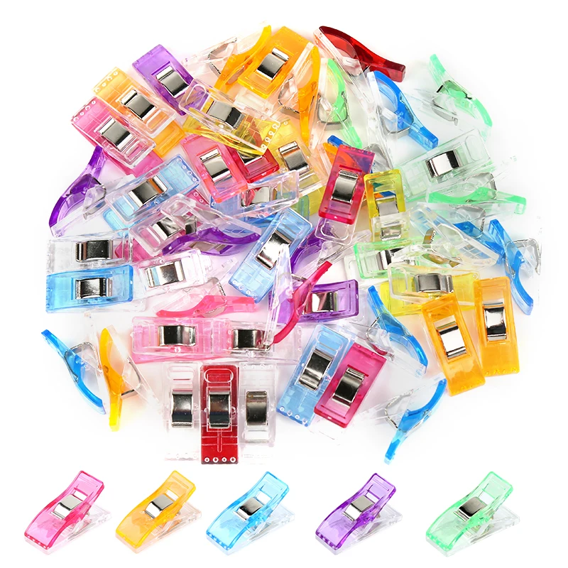 

LMDZ 20pcs Multicolor Small Plastic Clip Office Paper Jams Sewing Accessories Tools For Clamping Leg Cuffs And Paper