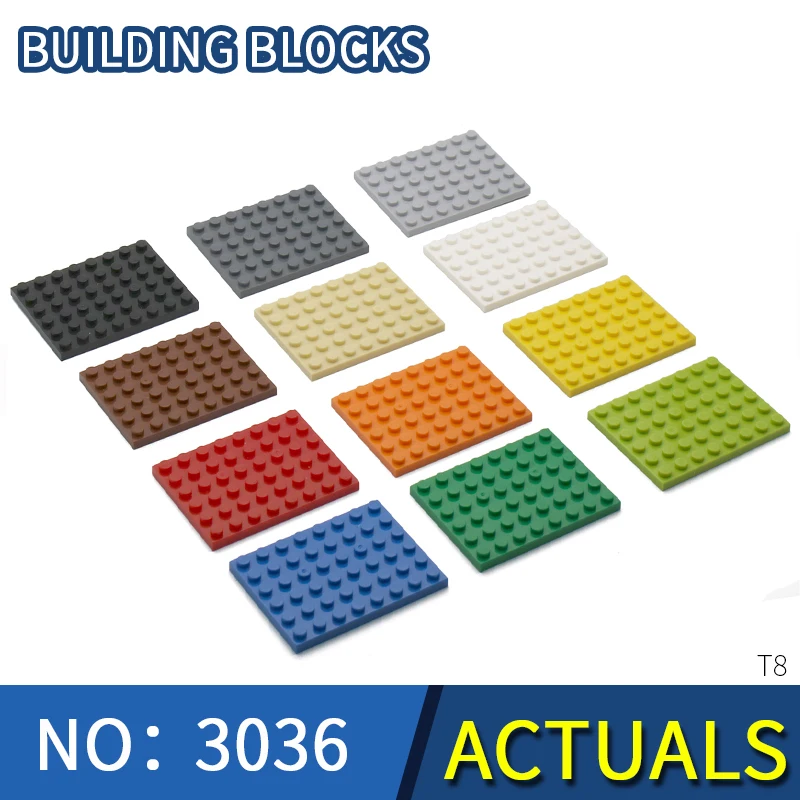 

KAZI 3036 6x8 For Building Blocks Baseplate technic moc enlighten bricks nanoBlocks diamonds playmobil Construction accessories