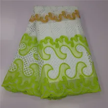 Нигерийская кружевная ткань высокое качество кружевная Африканская Хлопковая сухая кружевная ткань швейцарская вуаль кружева в швейцарском Дубае ткани 5 ярдов