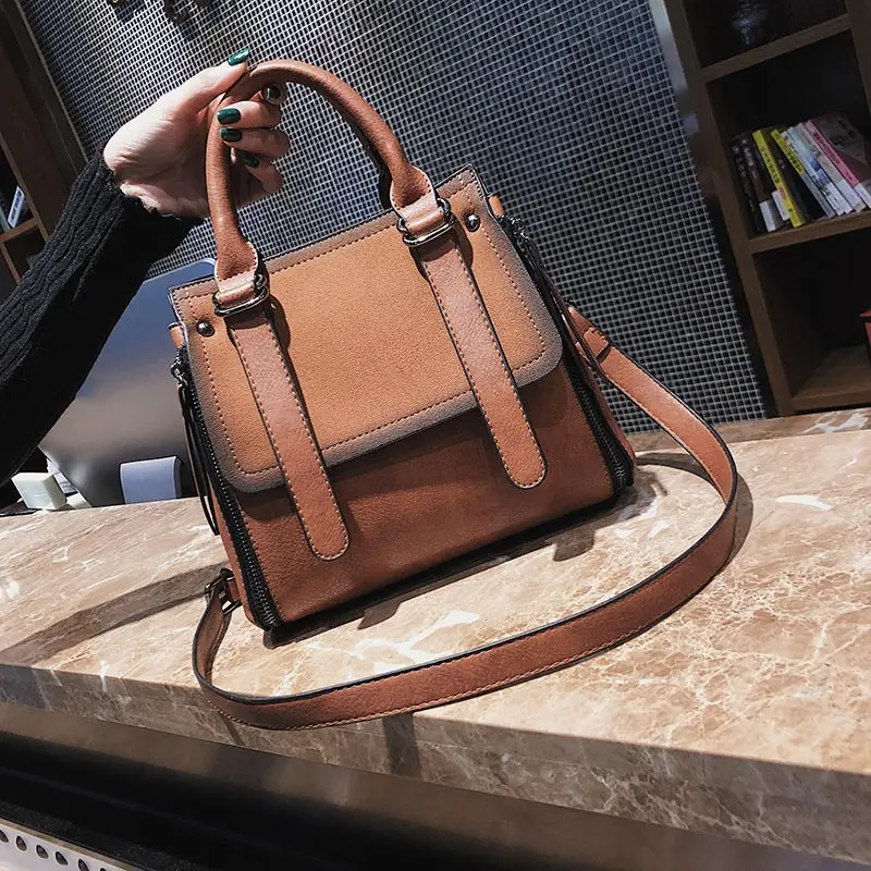 2020 новая женская сумка-мешок Дамская брендовая модная винтажная сумка Женская