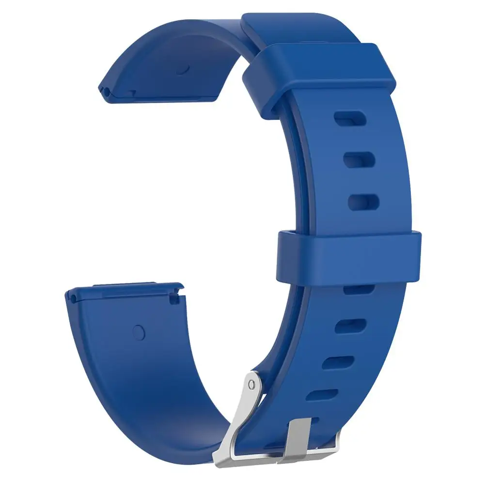 Сменный мягкий силиконовый ремешок для часов умный браслет аксессуары для Fitbit Versa/Versa 2/Versa Lite - Цвет: Blue