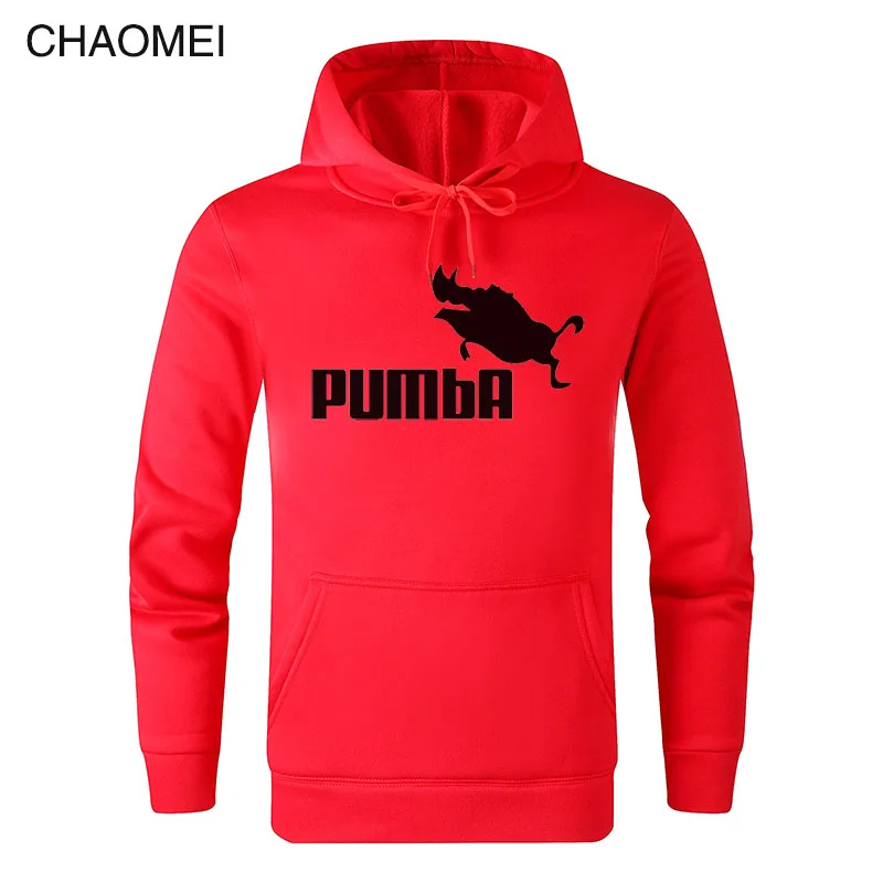Забавные толстовки Homme Pumba Толстовка для мужчин и женщин пуловер с длинными рукавами крутой печати модные уличные толстовки C91 - Цвет: 5