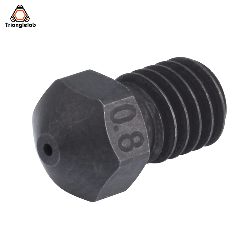 Trianglelab-aço Endurecido T-v6 Bicos Impressão 3d de Alta Temperatura Pei Peek Filamento de Fibra de Carbono para v6 Hotend Prusa Mk3s - Imagem 2
