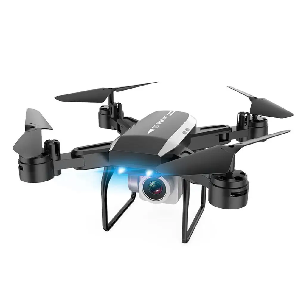 Дрон KY606D 4 кВт аэрофотосъемка четырехосный летательный аппарат 20 минут давление полета Hover ключ взлет Rc вертолет - Цвет: 200W Black