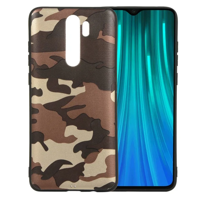 Чехол для Xiao mi Red mi Note 8 7 Pro Red mi 7 7A чехол mi litary Камуфляжный Мягкий силиконовый чехол для Xiaomi mi 9T K20 Pro - Цвет: Коричневый