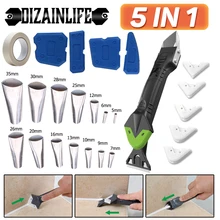 5in1 силиконовый жидкость для снятия скребок герметик финишер герметирующая насадка скрап-букинга Многофункциональный затирка для удаления шпатель шприц для заделки швов ящик для инструментов 5in1 силиконовый жидкость для снятия скребок герметик финишер герметирующая насадка скрап-букинга Многофункциональный затирка для удаления шпатель шприц для заделки швов ящик для инструментов