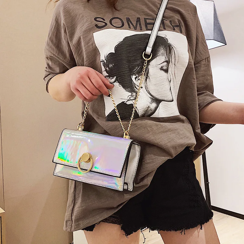 

Summer Hipster lian tiao wang Red Small Bag 2019 New Style Fashion Shoulder Versatile Western Style Hand Women's Square Sling Ba