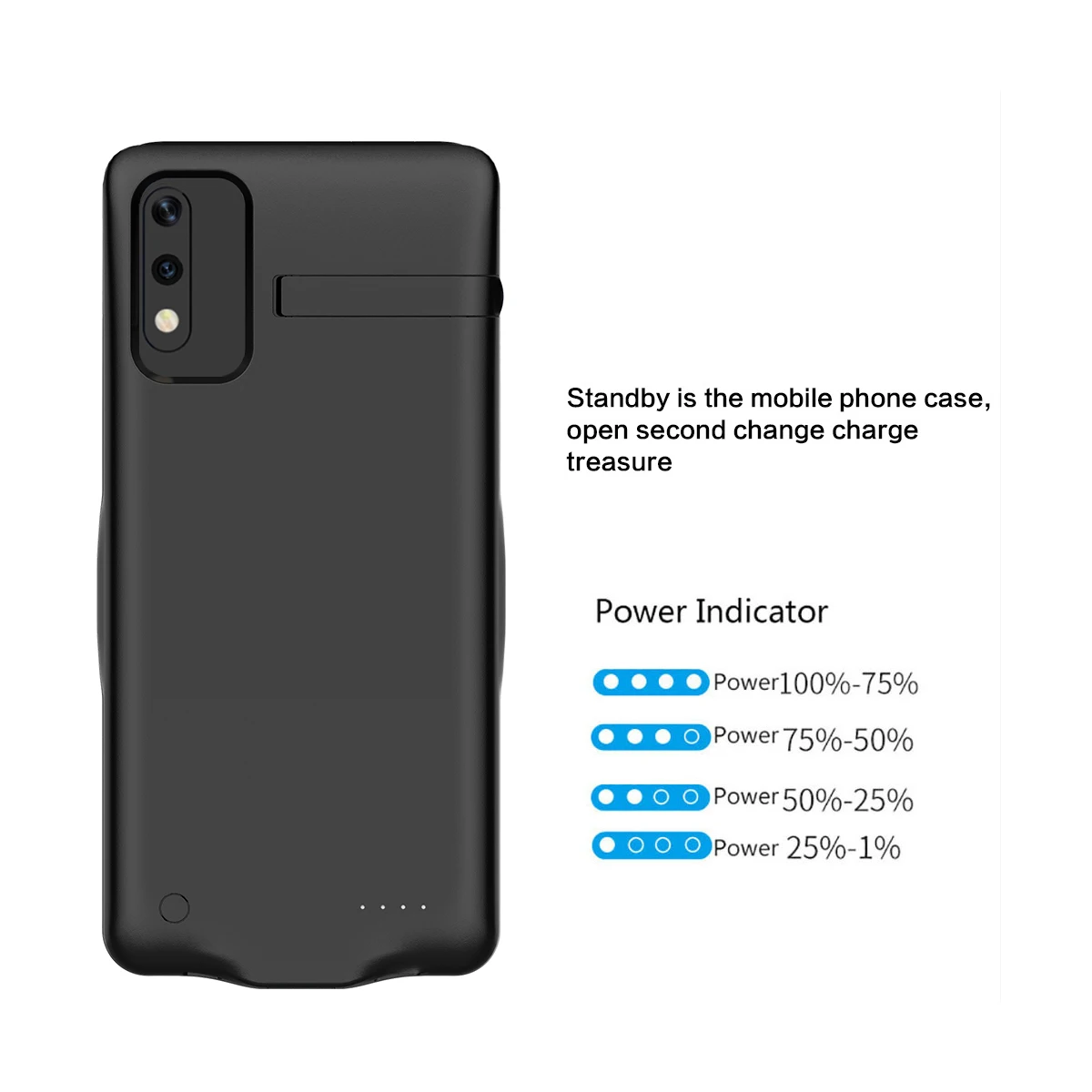 Для huawei Honor 9X Батарея Зарядное устройство чехол 6500 мАч расширенное резервирование портативное зарядное устройство QI чехол для huawei Honor 9X Pro Чехол с откидной подставкой