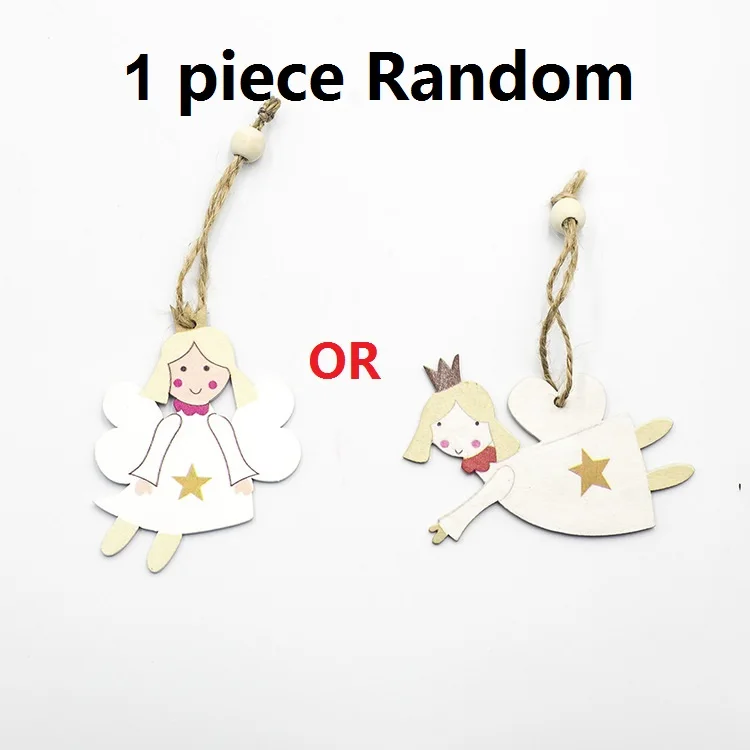 Креативный кавайный Рождественский ангел, девушка, лыжная подвеска, рождественская елка, украшение для дома, рождественские милые куклы, вечерние украшения, детский подарок - Цвет: Random 1 piece