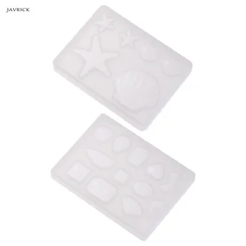 

JAVRICK Silicone Mold Diamond Shell Epoxy Resin DIY Jewelry Making Crafts Cake Pendant Great for DIY Tools Accessories