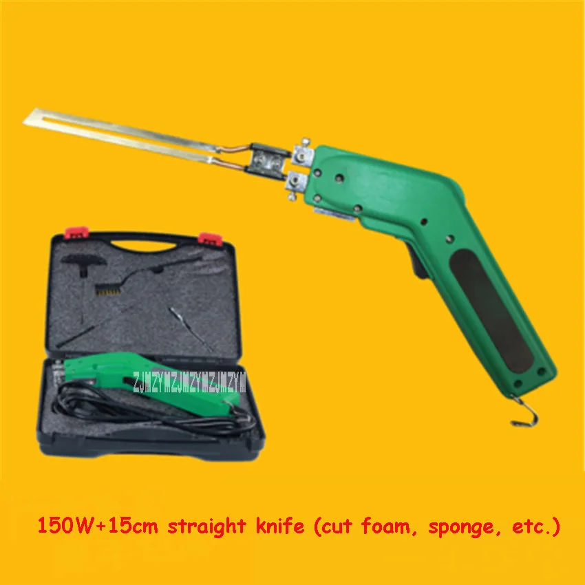 150W 15cm straight 110 В/220 В ручной электрический инструмент для резки ткани тепловой нож резак бытовой ткани пены резки резак 100 Вт/150 Вт/200 Вт/250 Вт/Вт - Цвет: 150W 15cm straight