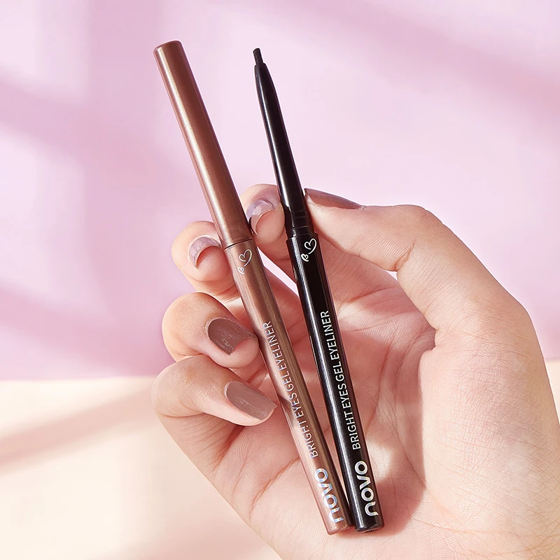 

1+1 Dazzling Smooth 6 Color Crayon Eyeliner Pen Gel Long Lasting Waterproof Matte Silky Touch Easy to Wear Pigmented Eye Makeup