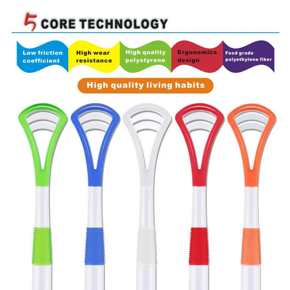 Tongue Scraper Brush Tongue Cleaner Cleaning Tongue Scraper For Oral Care Oral Hygiene Keep Fresh Breath Remove Coating