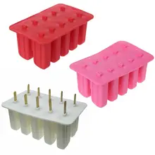 8 полости силикона замороженное мороженое плесень сок эскимо производитель льда леденец Поп Плесень