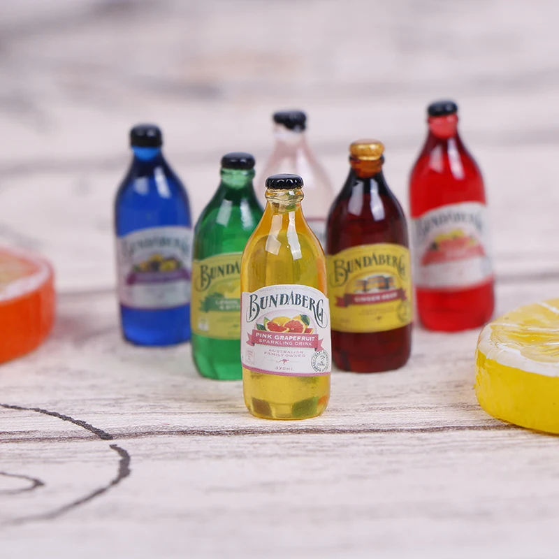 

7Pcs 1/12 Dollhouse Miniature Resin Bottle Simulation Wine Bottle Drink Bottle Model